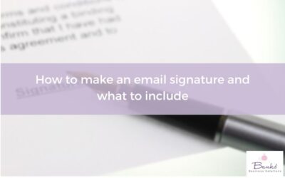 How To Make An Email Signature And What To Include